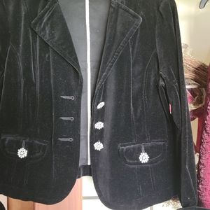 Women velvet blazer